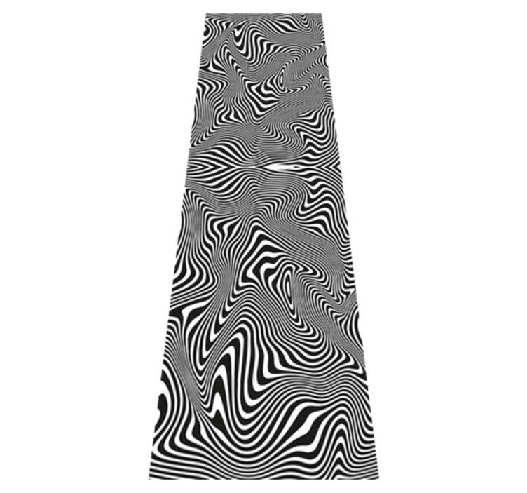 Bathroom vinyl rug with zebra 3d effect design - TenStickers