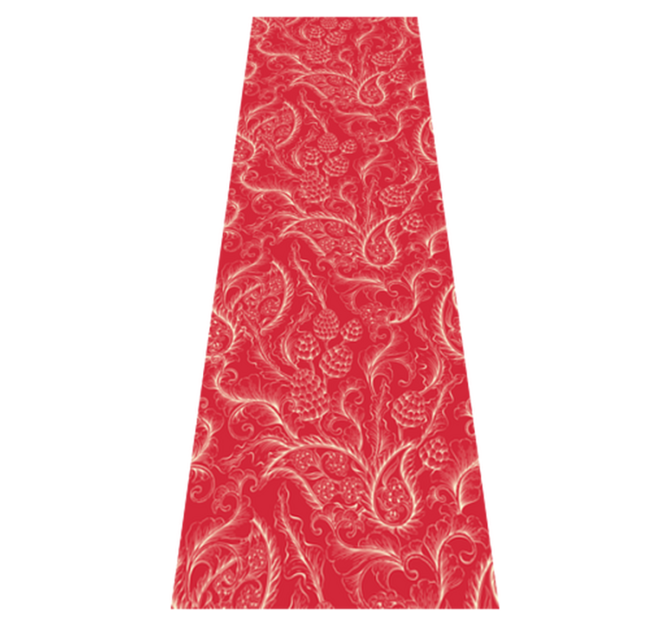 Kitchen vinyl rug with paisley illustration design - TenStickers