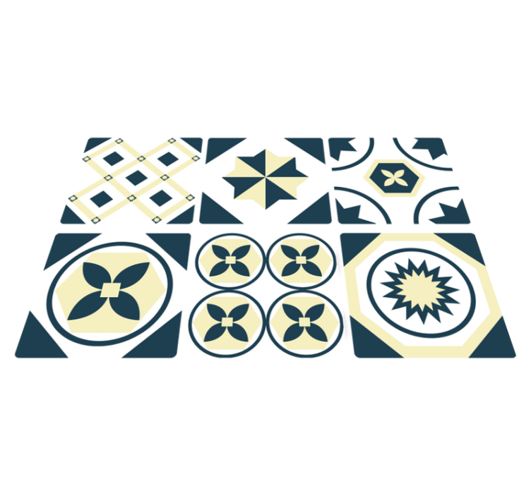 Kitchen vinyl rug alionsa tiles design - TenStickers