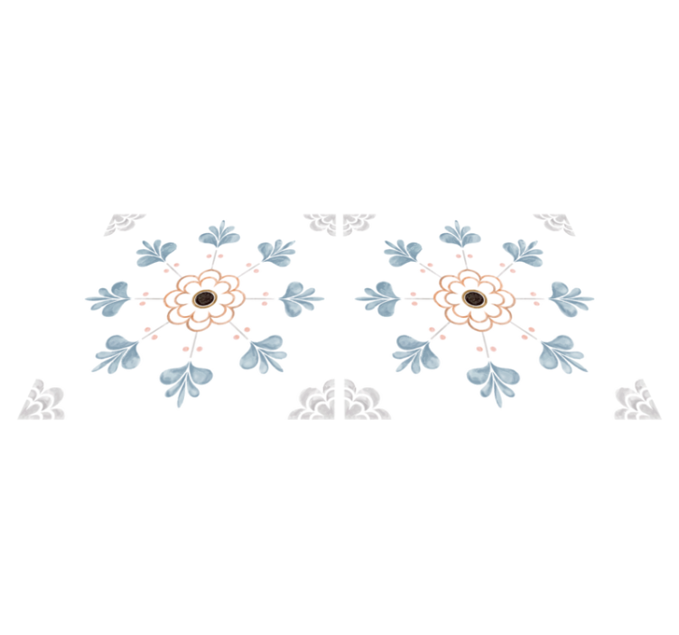 Kitchen vinyl rug in antique grey cement design - TenStickers