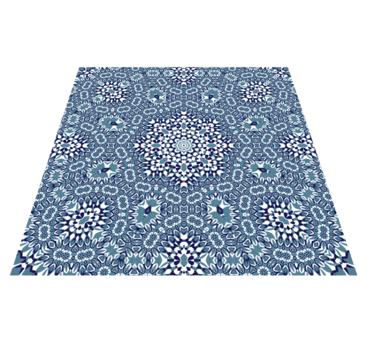Kitchen vinyl rug mosaic mandala design - TenStickers
