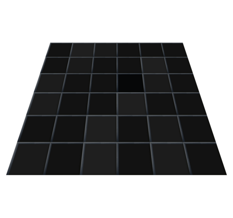 Kitchen vinyl rug with black small tiles design - TenStickers