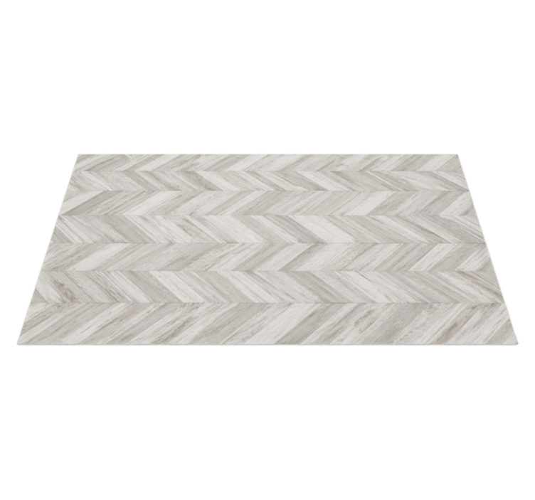 Rustic v-plank kitchen vinyl rug - TenStickers