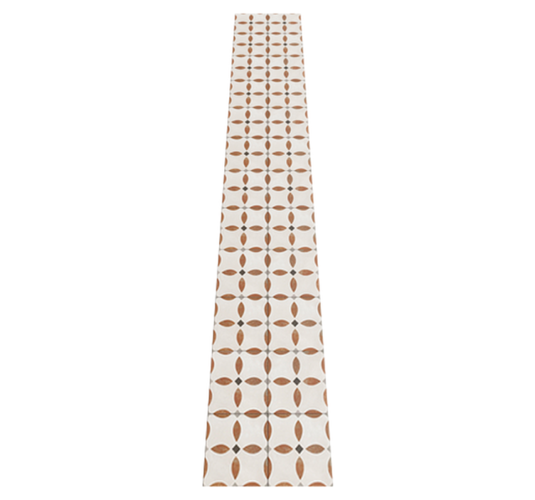 Kitchen vinyl rug with roman tile design - TenStickers