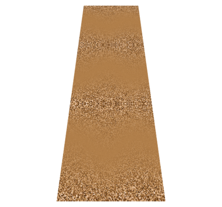 Retro brown square dotted design bedroom vinyl rug - TenStickers