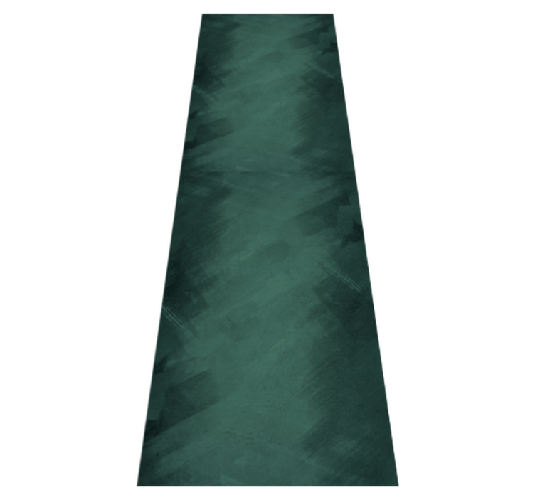 Bedroom vinyl rug in rustic green retro style - TenStickers