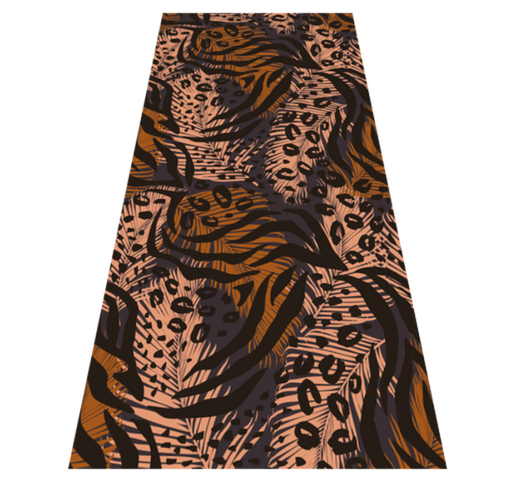 African style abstract colorful design bedroom vinyl rug - TenStickers