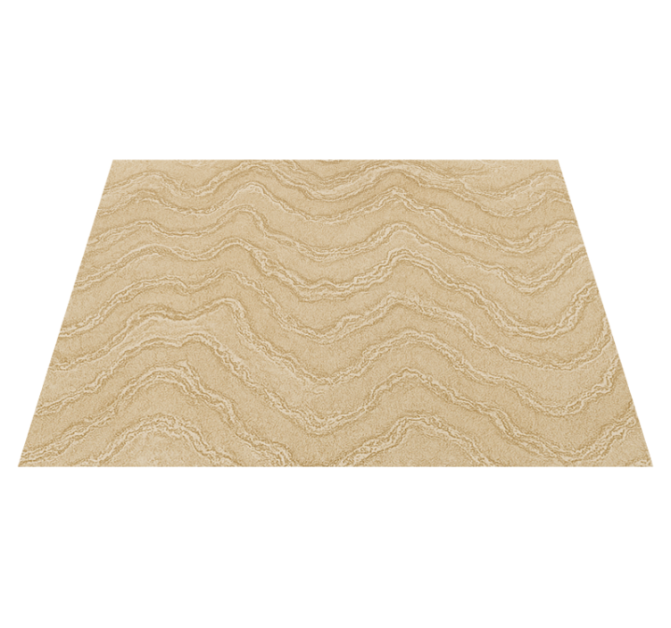 Beige and gold marble stone effect bedroom vinyl rug - TenStickers