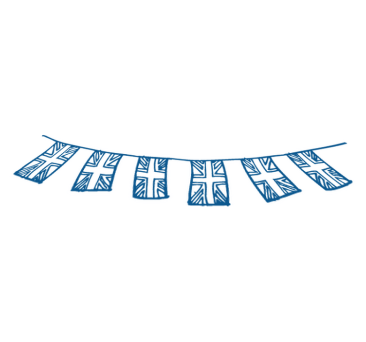 Bedroom vinyl rug uk bunting vinyl rug - TenStickers