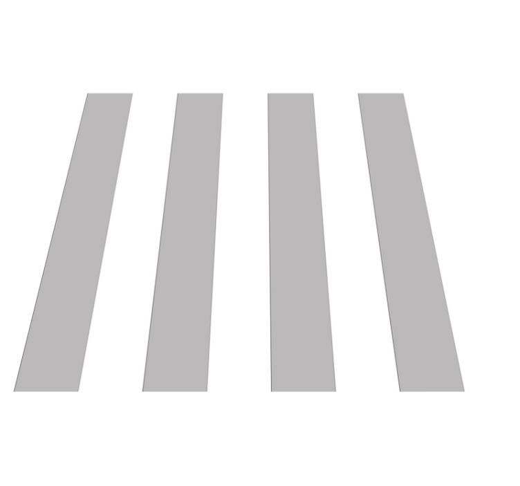 Office vinyl rug in grey and white stripes - TenStickers