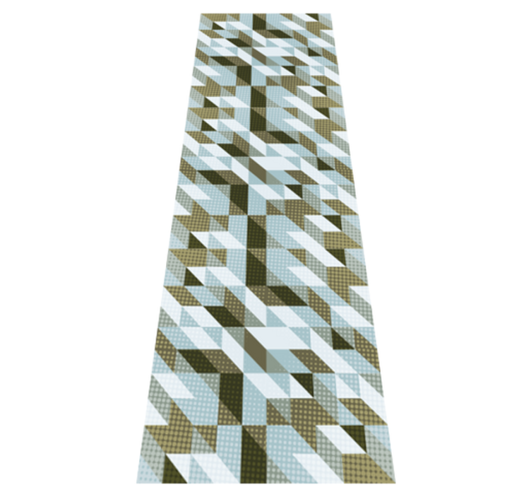 Office vinyl rug modern triangles design - TenStickers