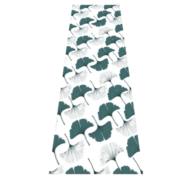 Office vinyl rug ginkgo leaves design - TenStickers