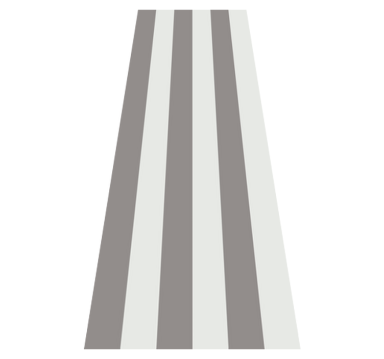 Bedroom vinyl rug with gray vertical stripes - TenStickers