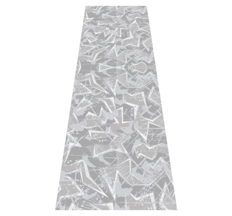 Bedroom vinyl rug in gray 80's fine graphics - TenStickers