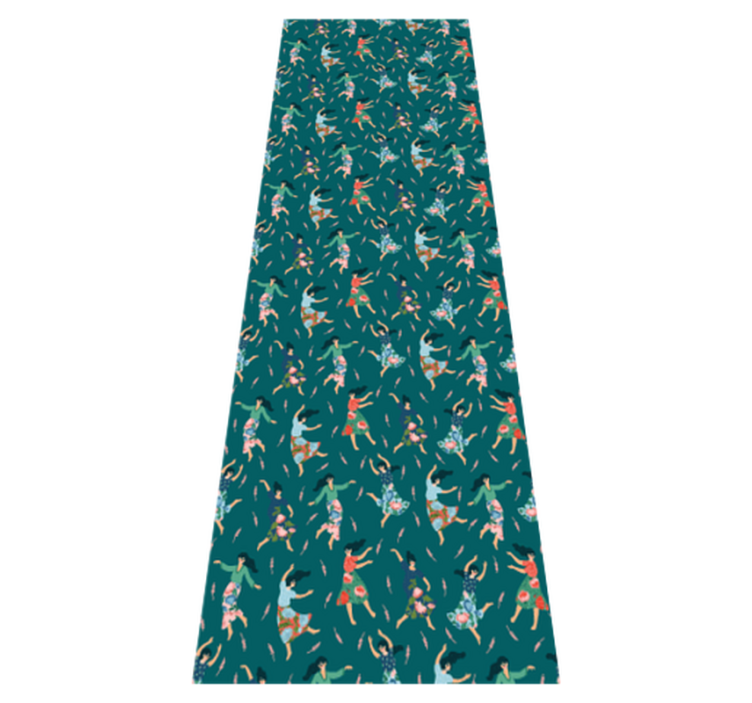 Dancing women with bedroom vinyl rug - TenStickers