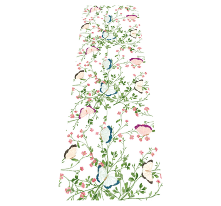 Fantasy watercolor bedroom vinyl rug - TenStickers