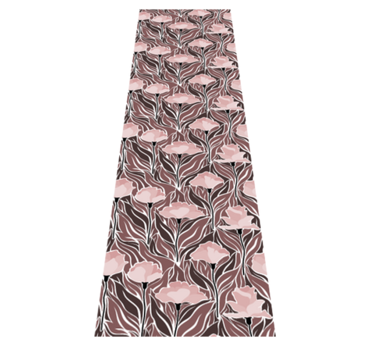 Bedroom vinyl rug with vintage abstract design - TenStickers