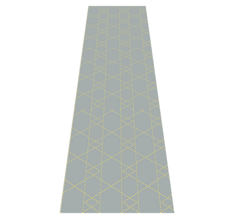 Bedroom vinyl rug in pantone origami triangles - TenStickers