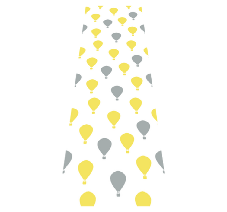 Bedroom vinyl rug in pantone air balloon design - TenStickers