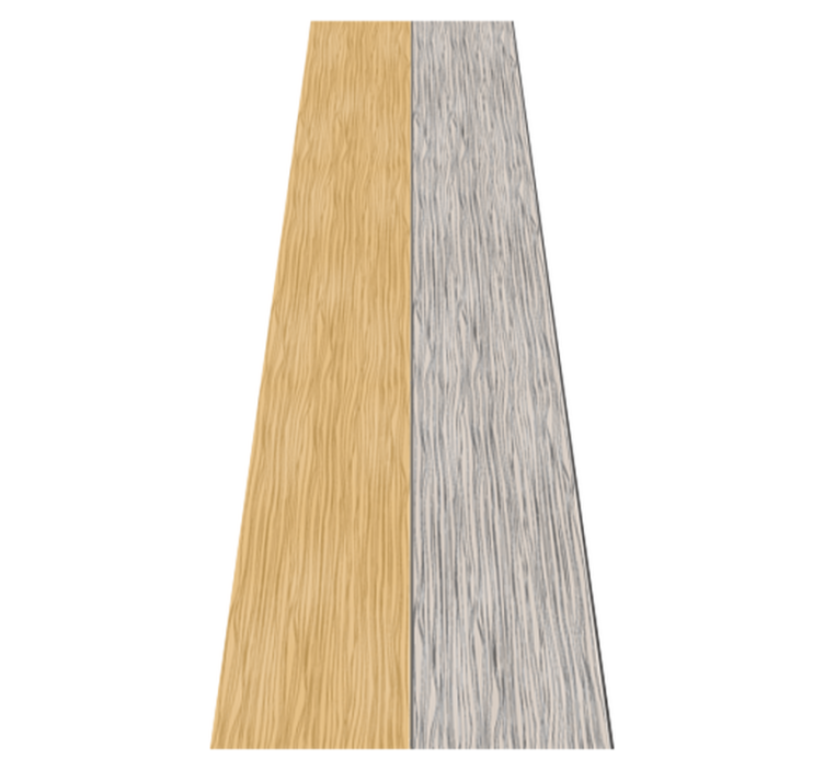 Wooden gray bedroom vinyl rug - TenStickers