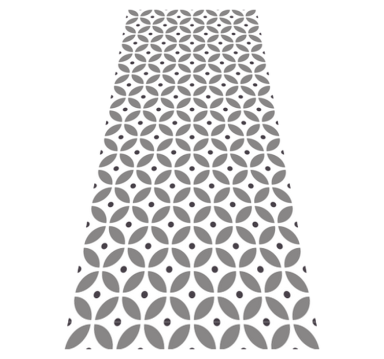 Bedroom vinyl rug with nordic style circles - TenStickers