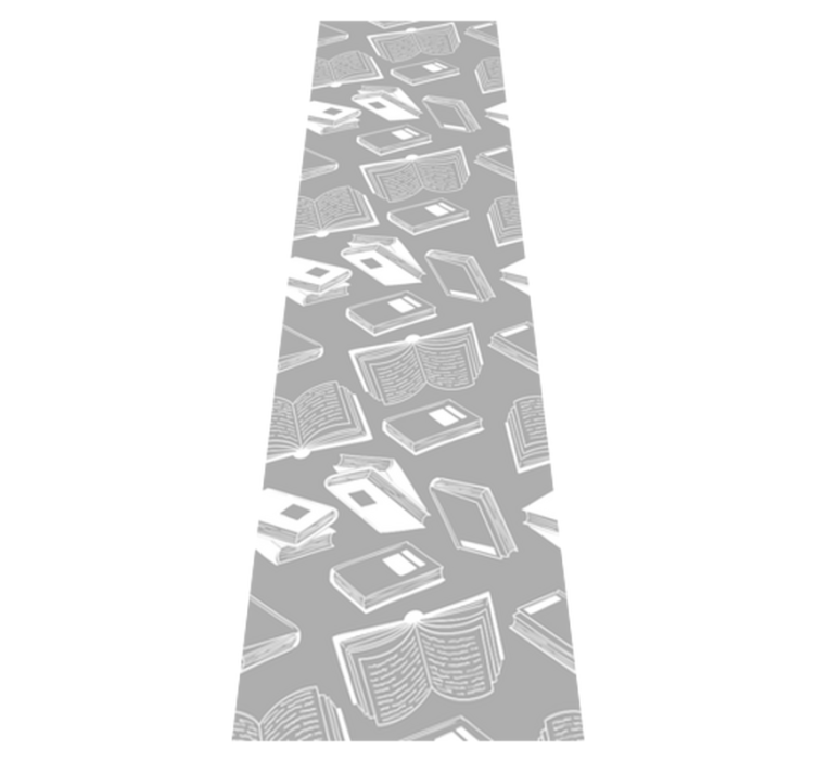 Bedroom vinyl rug nordic style grey verse - TenStickers