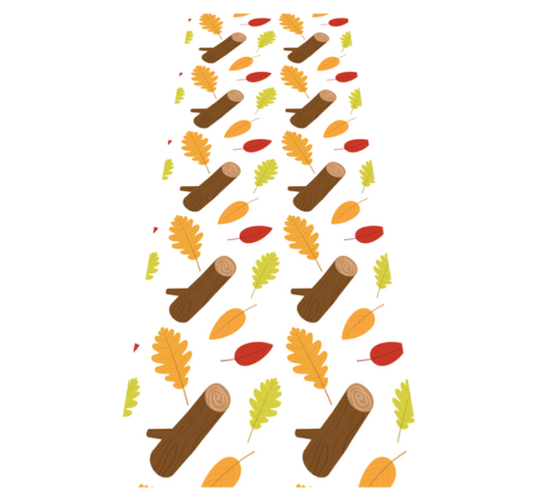 Bedroom vinyl rug with multicolored trees - TenStickers