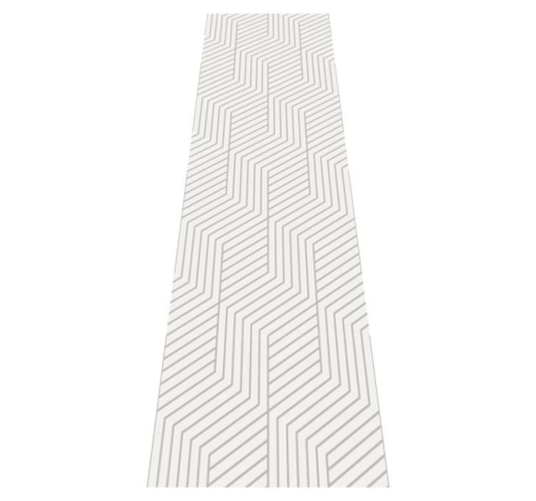 Bedroom vinyl rug with modern octagon designs - TenStickers