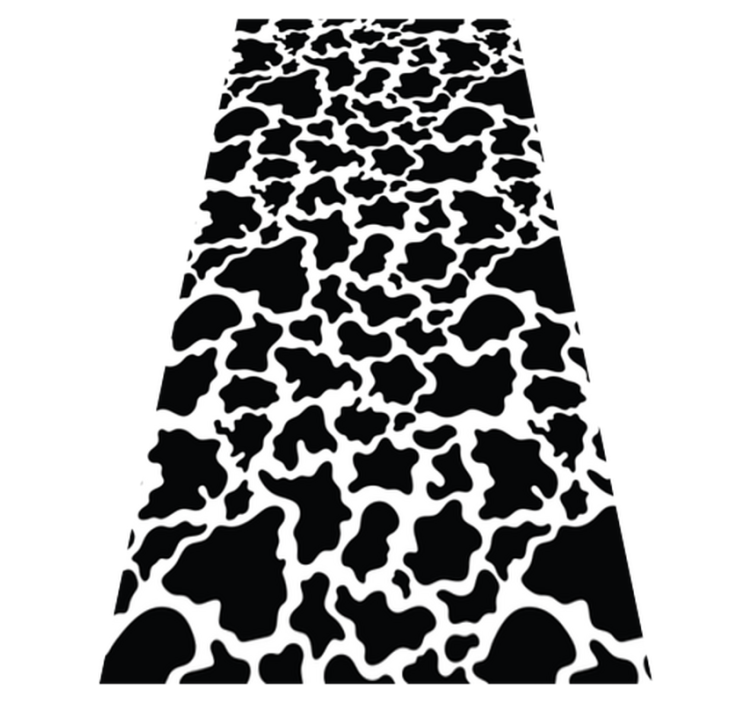 cowhide pattern design animal print rug - TenStickers