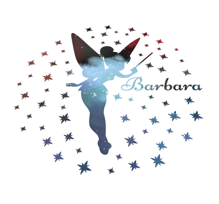 Customizable Fairy Silhouette personalised rug - TenStickers