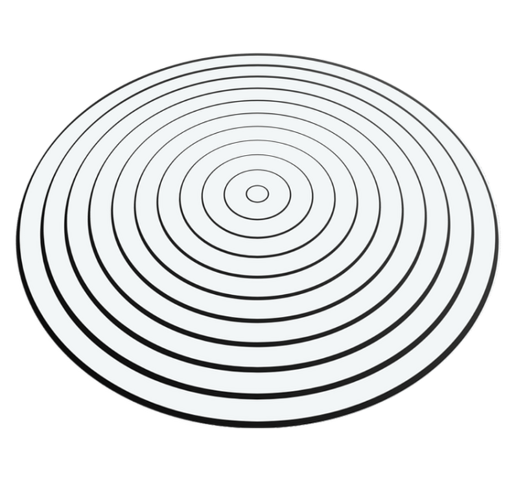 Minimalist vinyl carpet sound waves - TenStickers