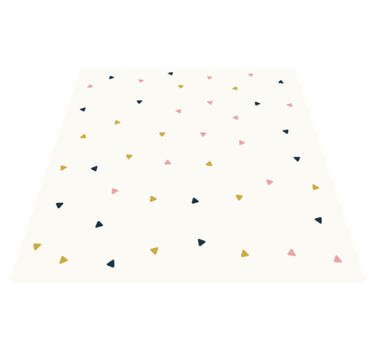 Geometric Confetti vinyl rug - TenStickers