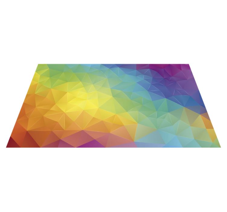 Stunning colored mosaic mosaic vinyl rug - TenStickers