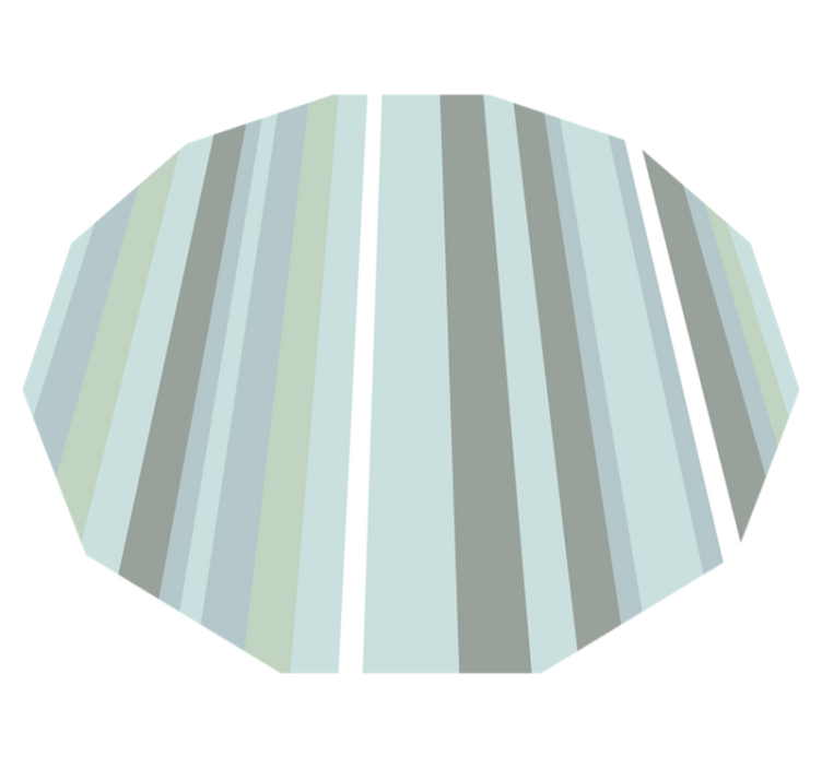 Striped Octagon stripes vinyl rug - TenStickers