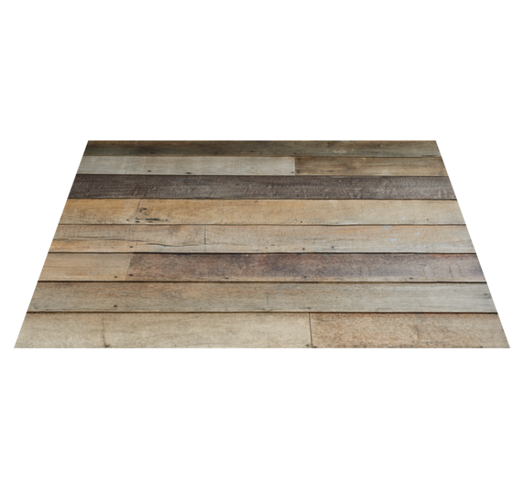 Wooden Plank Detail wood vinyl rug - TenStickers