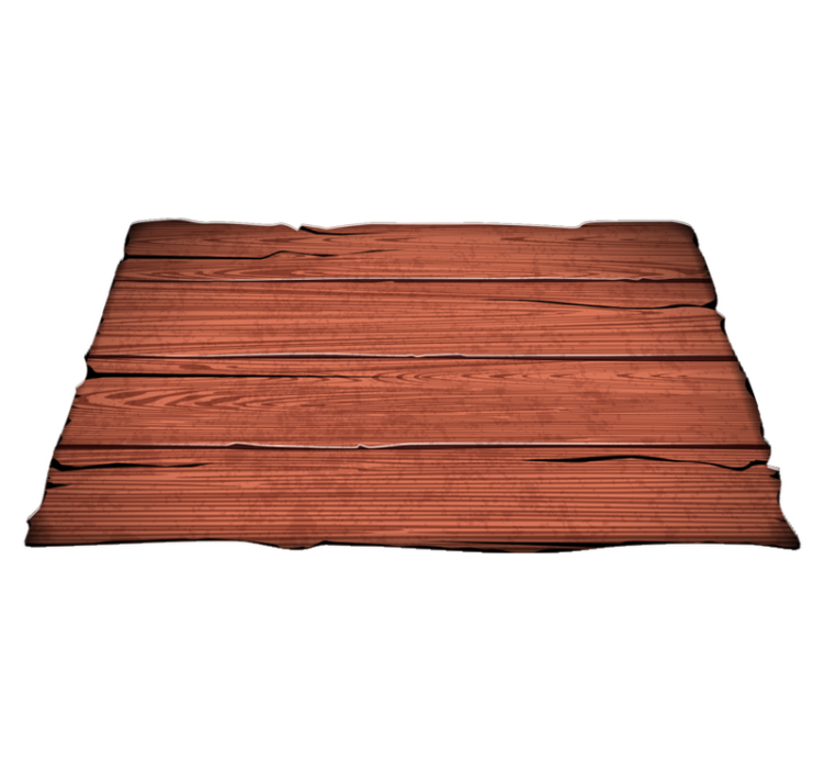 Textured Timber Illusion wood vinyl rug - TenStickers