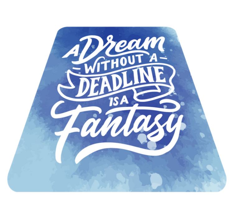 Dream Deadline Fantasy custom vinyl rug - TenStickers