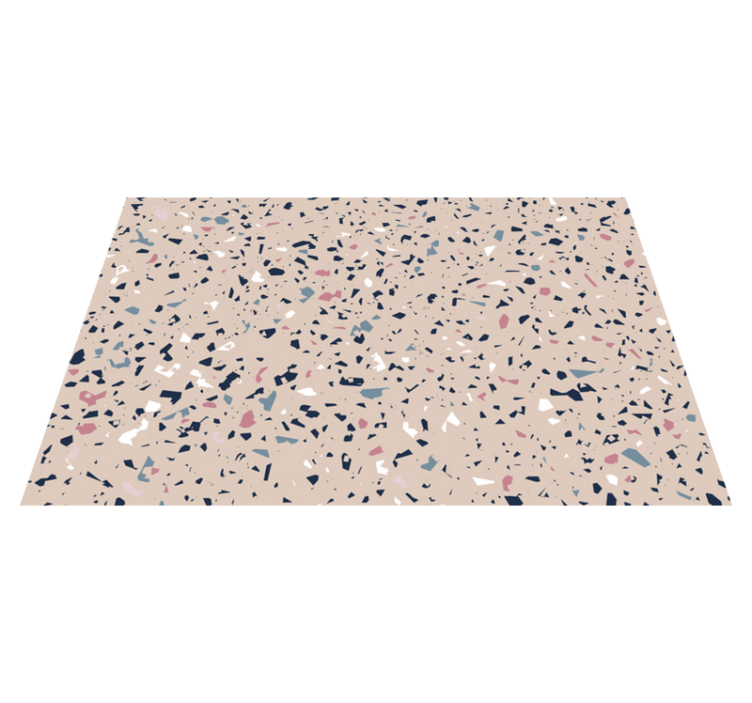 Fabulous terrazzo texture stone vinyl rug - TenStickers