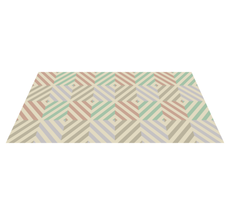 Geometric Harmony geometric vinyl rug - TenStickers