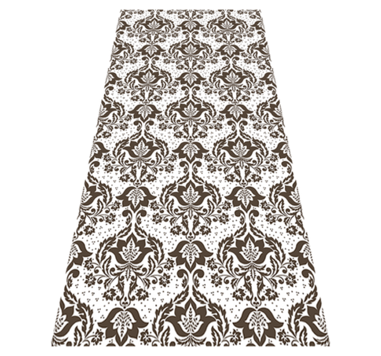 Baroque Patterned vintage vinyl rug - TenStickers