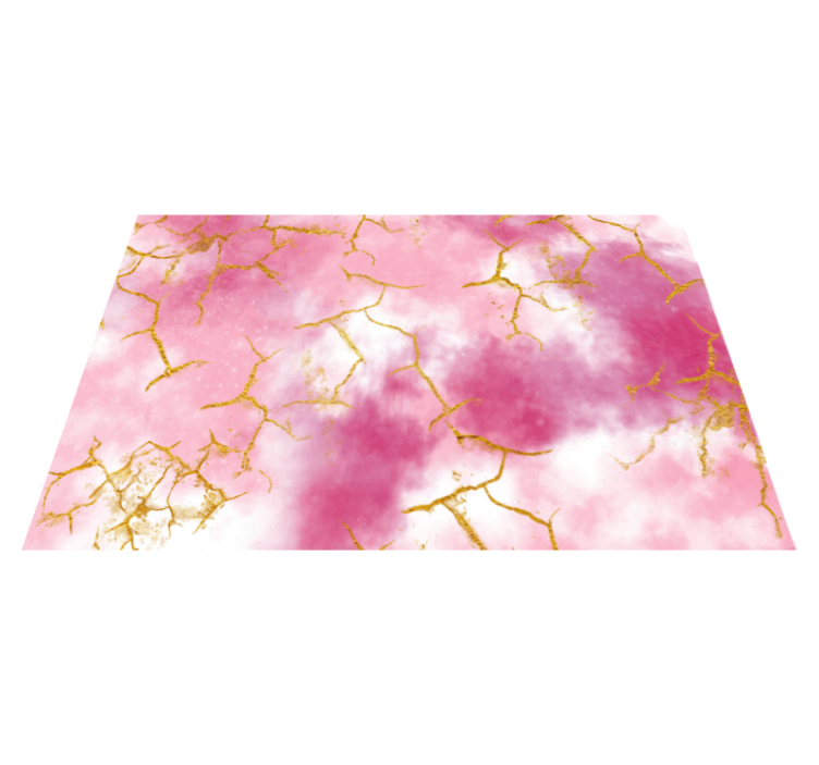 Marbled Pink Elegance marble vinyl rug - TenStickers
