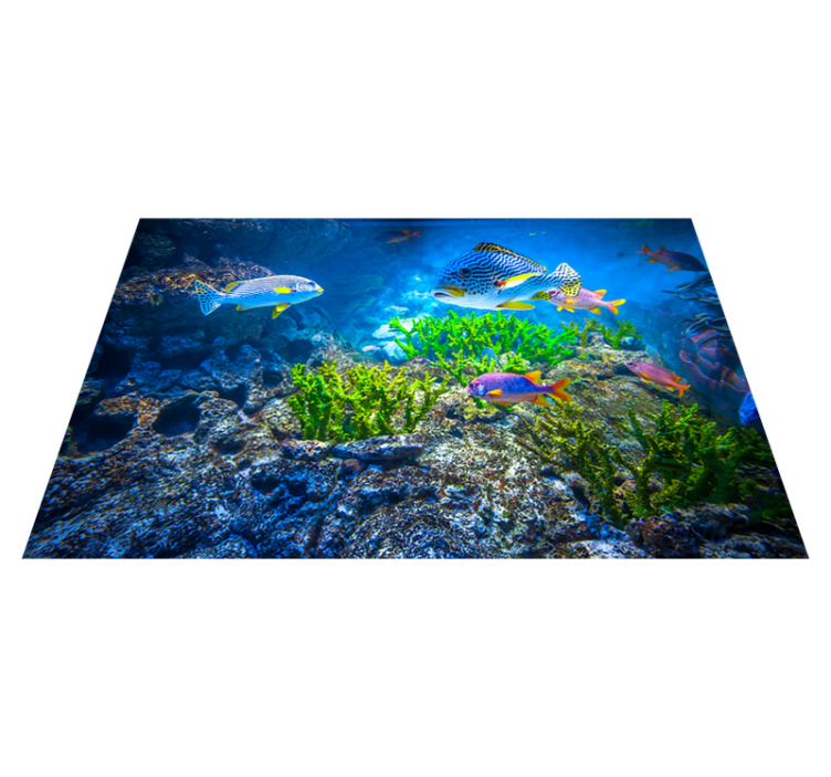 Undersea fishes animal vinyl rug - TenStickers