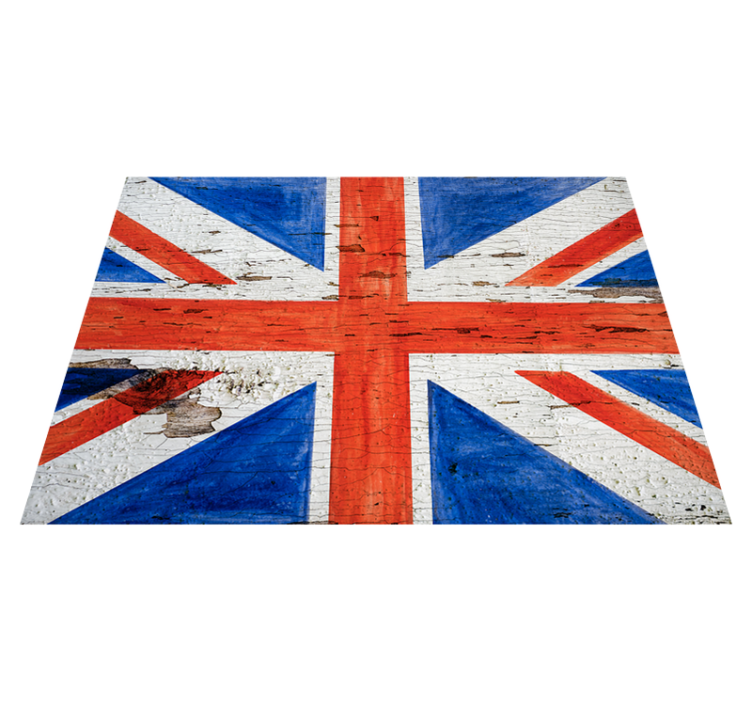Urban style UK flag modern vinyl rug - TenStickers