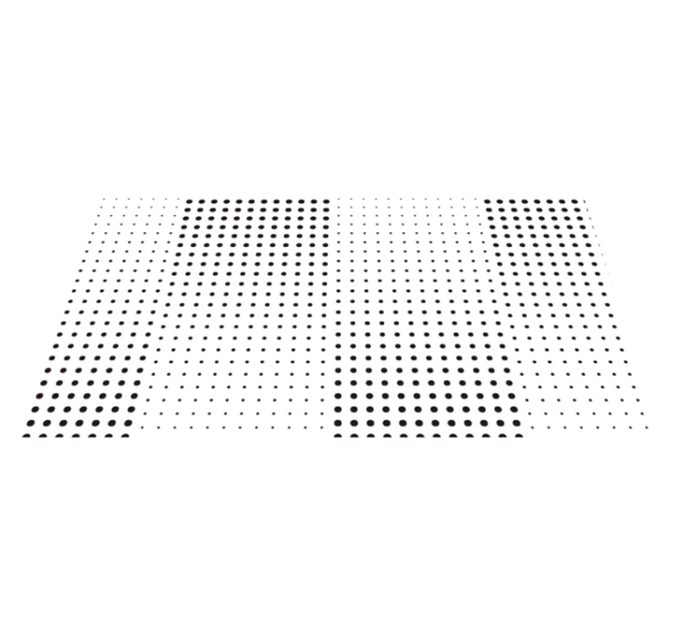 Black dots with lines placemats - TenStickers