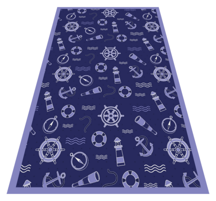 Anchors and ropes modern rug - TenStickers