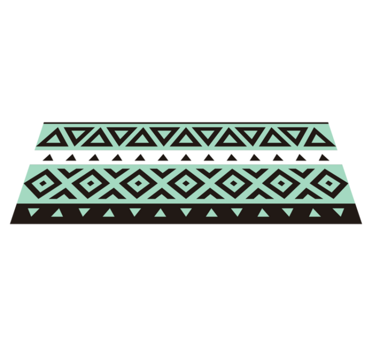 Geometric Gaming Path gaming vinyl rug - TenStickers