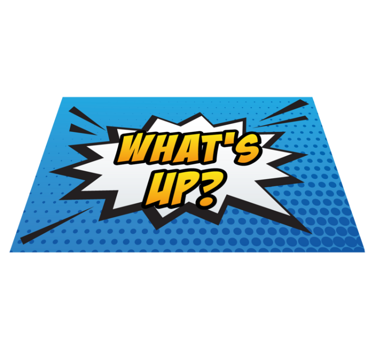 Comic Burst Expression gaming vinyl rug - TenStickers
