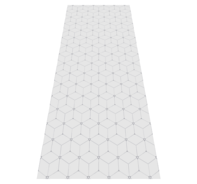 Geometric Tiled Pattern tile vinyl rug - TenStickers