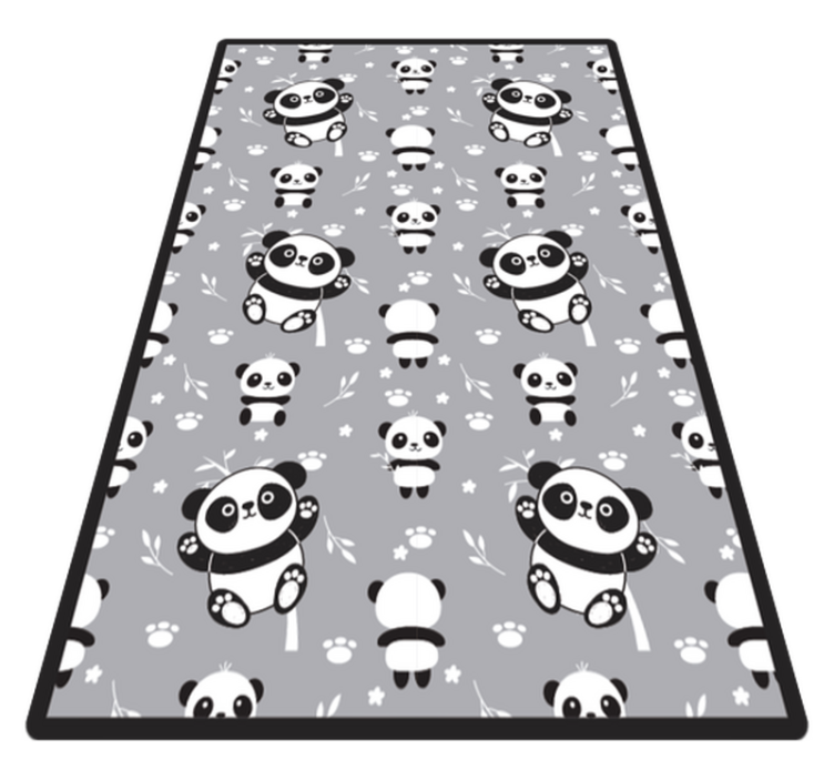 Cute and lovely Pandas animal rug - TenStickers