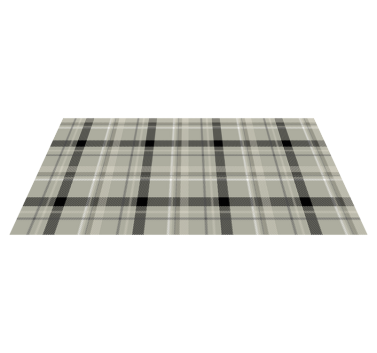 Black and White Tartan tile vinyl carpet - TenStickers